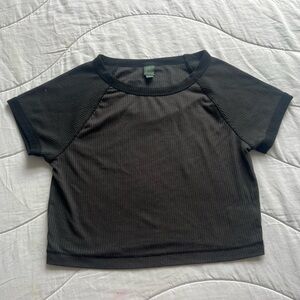 black baby tee
